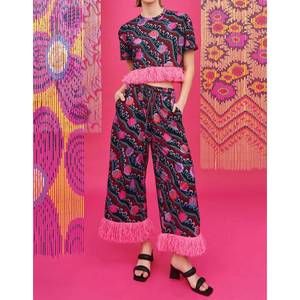 NEW CELIA B phoebe pant in dark flower print